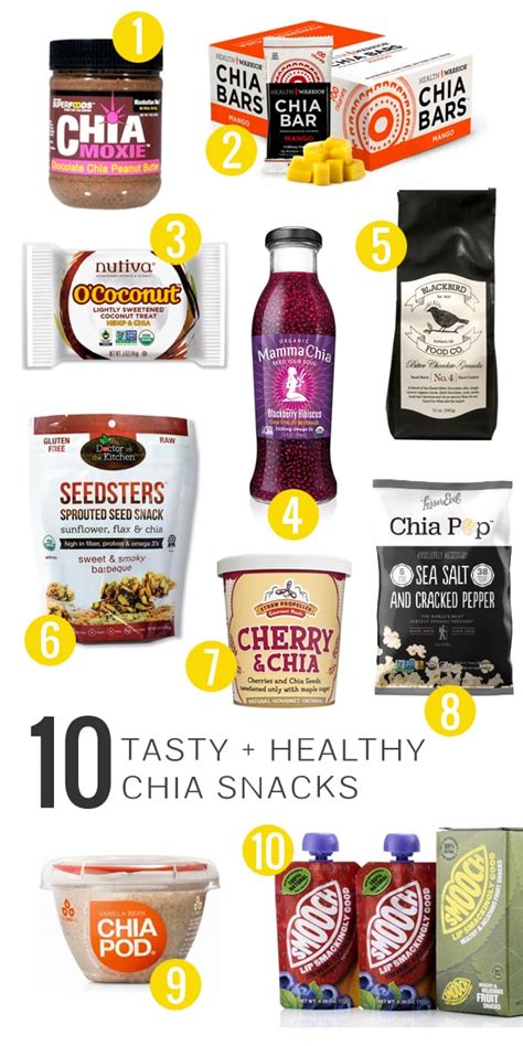 10 Tasty + Healthy Chia Snacks - Oh My Veggies