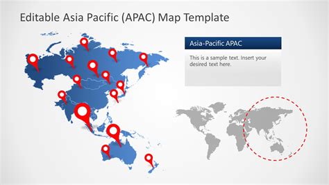 Editable Asia Pacific APAC Map for PowerPoint - SlideModel