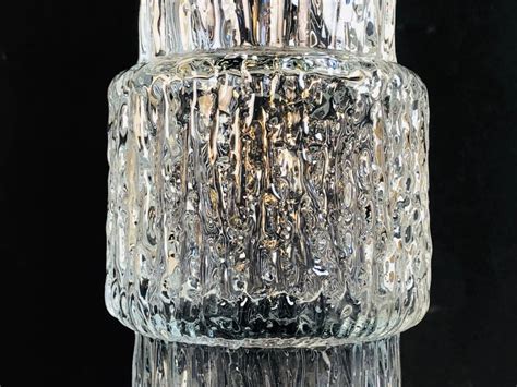 1960s Mid-Century Modern Iittala Textured Glass Vase For Sale at 1stDibs