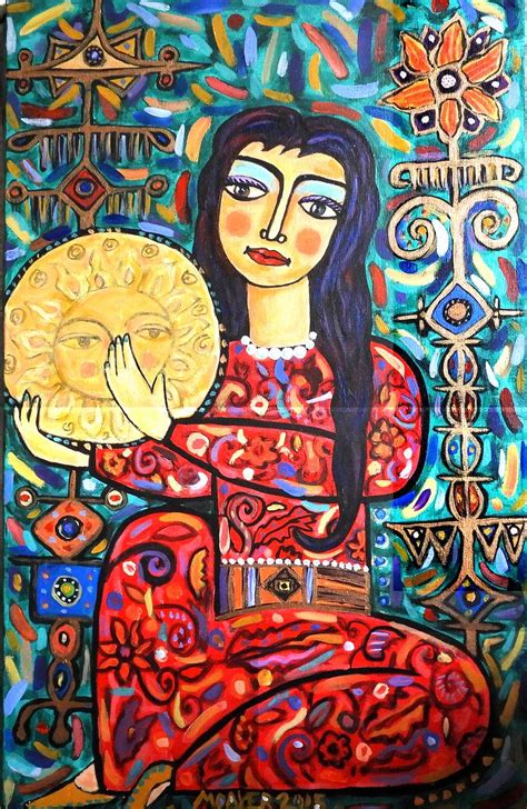 Persian girl Painting by Bahador Moayer | Saatchi Art