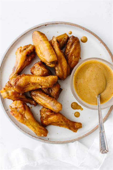 Honey Mustard Chicken Wings | Downshiftology