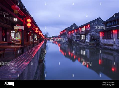 Shanghai fengjing ancient town Stock Photo - Alamy