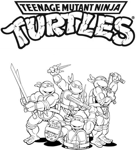 Teenage Mutant Ninja Turtles Coloring Pages Leonardo - Coloring Home