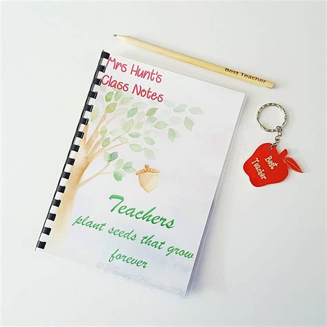 Teacher Gift Stationary Set Personal Teacher Planner - Etsy