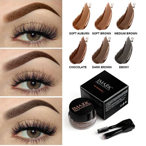 Aliexpress.com : Buy Professional Eye Brow Tint Makeup Tool Kit Waterproof Brow 6 Color Eyebrow ...