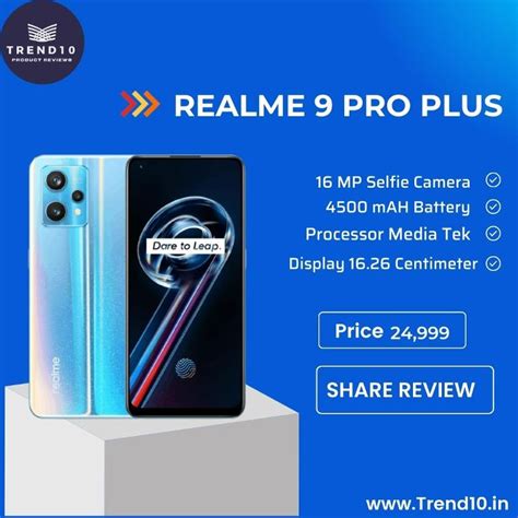 Realme 9 Pro Plus Price specification Review - Trend10.in