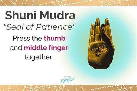 Shuni Mudra: The Seal of Patience – Brett Larkin Yoga | Mudras, Plexus products, Self discipline