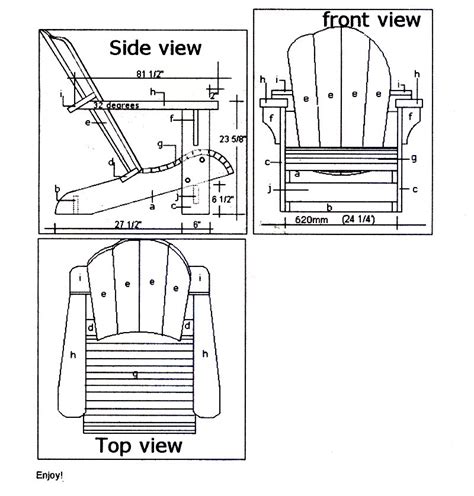 Adirondack chair cad plans