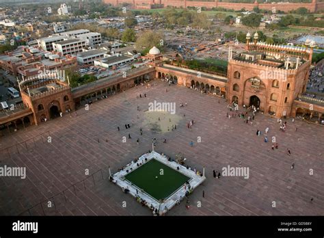 Aerial view of Jama Masjid Stock Photo - Alamy