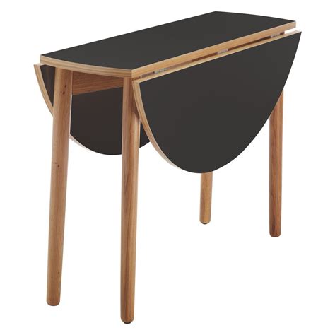 SUKI 2-4 seat black folding round dining table | Кухонный стол, Мебель ...