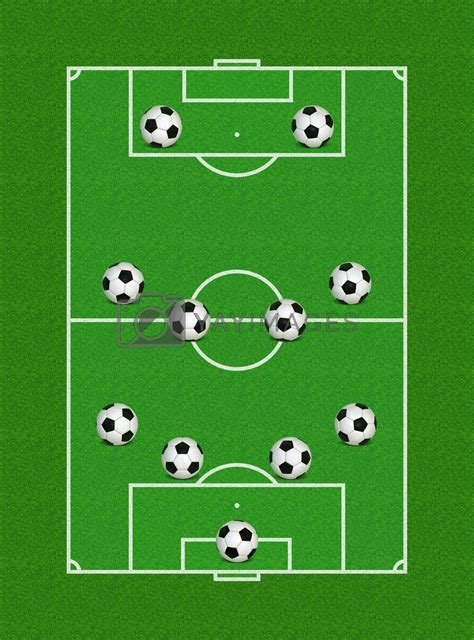 4-4-2 Soccer Formation by bmelo Vectors & Illustrations Free download - Yayimages