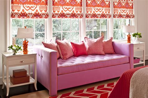 Pink and Orange for a Girl's Bedroom - Driven by Decor