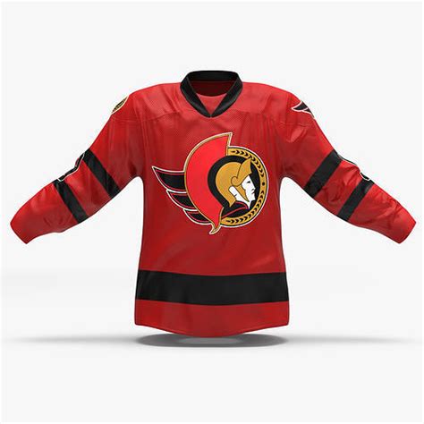 Hockey Jersey Ottawa Senators 3D model | CGTrader