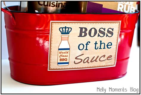 'Boss of the Sauce' BBQ/Grilling Gift Basket for Father's Day (DIY)!... , #39Bos... | Holiday ...