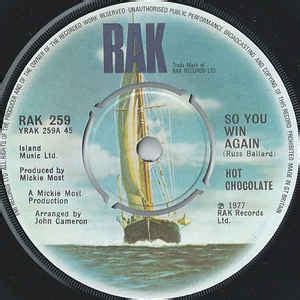 Hot Chocolate - So You Win Again (1977, Vinyl) | Discogs