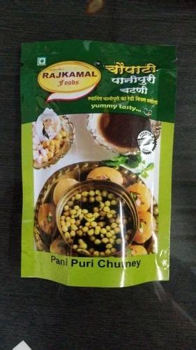 Pouch Pani Puri Chutney, 100 Gm at Rs 35/pack in Pune | ID: 27103184148