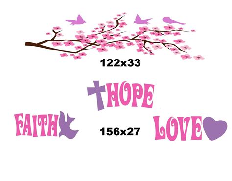 Faith Hope Love Decal Faith Hope Love Theme Faith Hope Love - Etsy