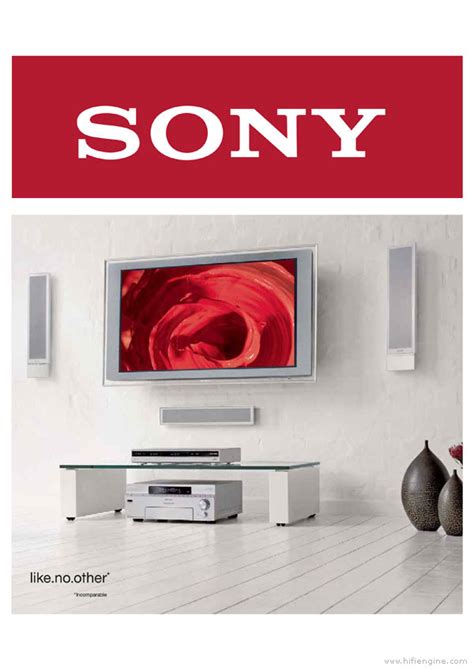 Sony Products Product Catalogue | HiFi Engine