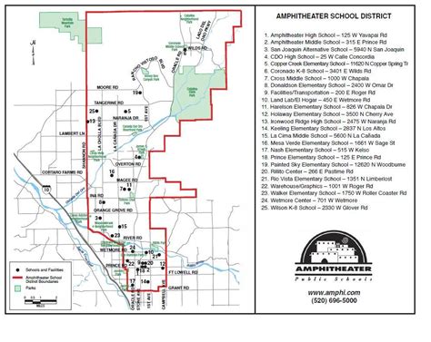 AMPHITHEATER SCHOOL District 10 Boundry Map