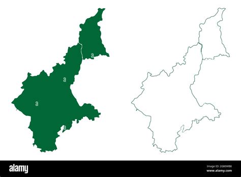 Kota district (Rajasthan State, Republic of India) map vector ...