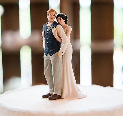 Redhead groom/brunette bride. Sweet Embrace Couple Figurine | Custom ...