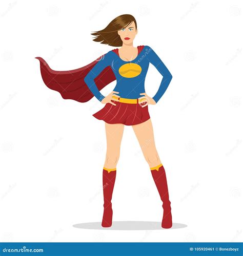 Female Superhero With Cape