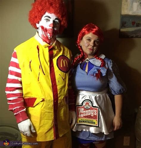 Ronald McDonald & Wendy Couple Costume | Last Minute Costume Ideas