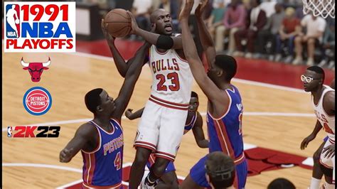 1991 NBA PLAYOFFS - Pistons vs Bulls - GAME 1 First Round Recap. Jordan vs Bad Boys - YouTube