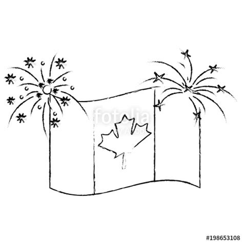 Canada Flag Sketch at PaintingValley.com | Explore collection of Canada Flag Sketch