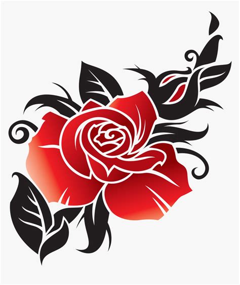 Rose Tiny Images Transparent Png - Tribal Rose Tattoo Designs, Png ...