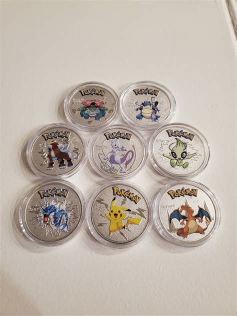 Silver Pokemon Coins Full Metal Heavy!