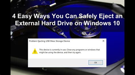 4 Easy Ways You Can Safely Eject an External Hard Drive on Windows 10 - YouTube