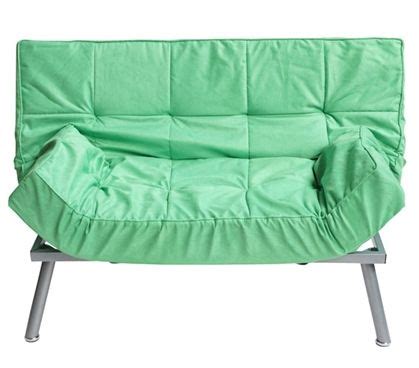 The College Cozy Sofa Mini-Futon Spring Green Dorm Furniture Cheap Dorm Stuff Items Seating ...