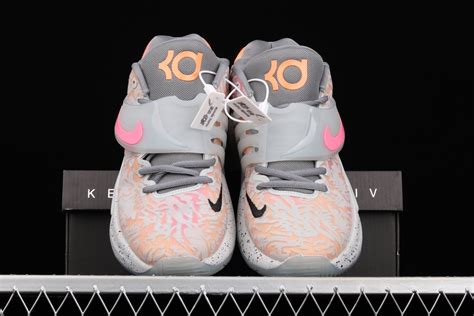 New Nike KD 14 Grey Orange - FavSole.com