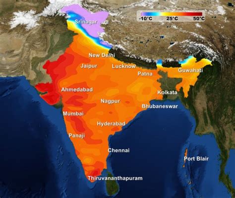 Temperatures in India – Skymet Weather Services