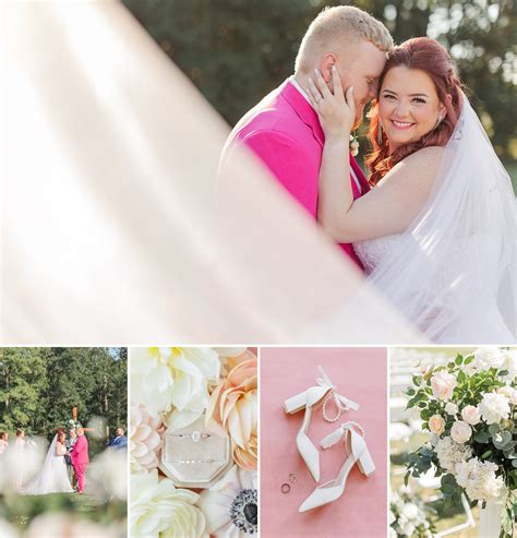 Hot Pink Summer Wedding at The Carolina Barn | Kayla and Garrett | Dakota Hersey Photography