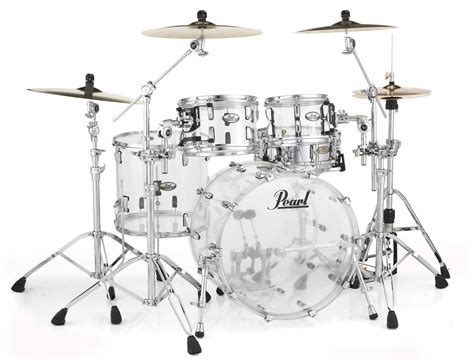 PEARL CRYSTAL BEAT 4pce Ultra Clear Shell Drum Kit - Oxygen Music