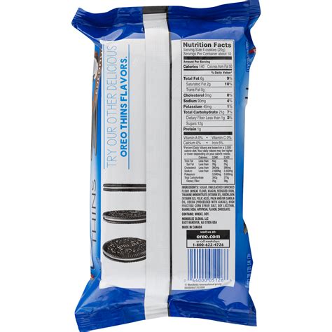 Oreo Thins Nutrition Label | Besto Blog