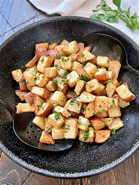 Crispy Air Fryer Diced Potatoes - The Foodie Physician