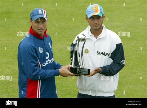 The England & Indian cricket Captains Stock Photo - Alamy