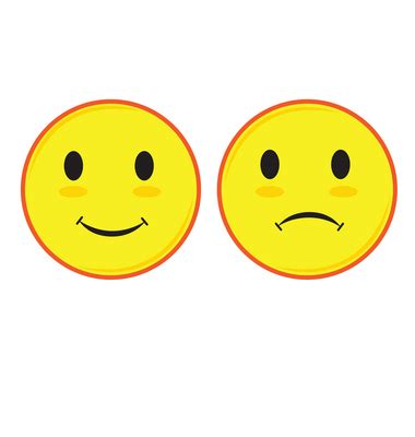 sad face happy face - Clip Art Library