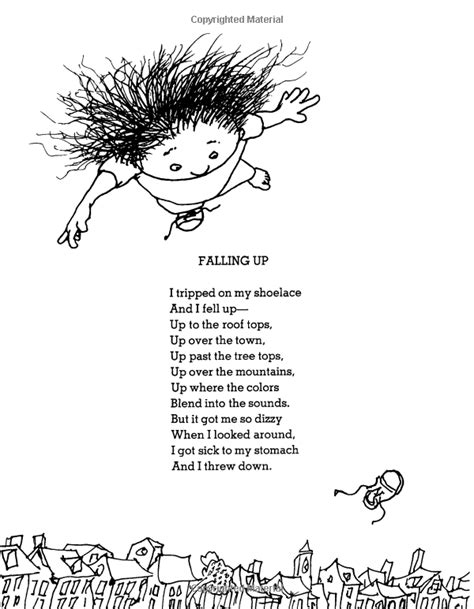 Falling Up | Shel silverstein poems, Silverstein poems, Shel silverstein