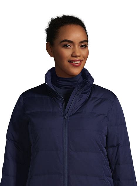 Lands' End Women's Plus Size Down Puffer Jacket - Walmart.com