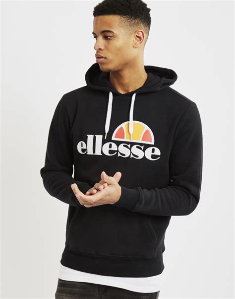 Lyst - Ellesse Hoodie With Classic Logo Black in Black for Men