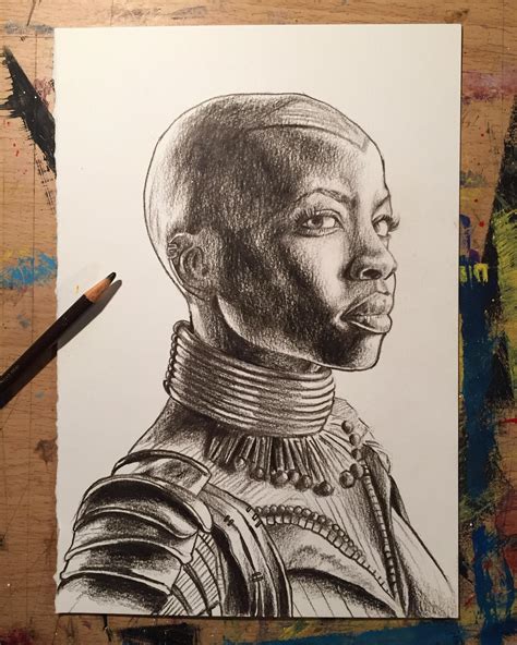 Pencil crayon drawing of General Okoye drawn by Simon Raskina https ...