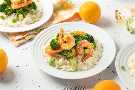 Orange Shrimp & Broccoli