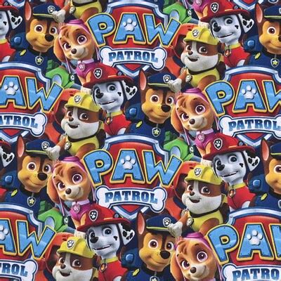 Paw Patrol Characters Fabric Puppy Fabric 100% Cotton Cartoon - Etsy