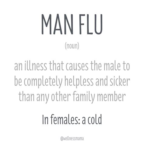 Funny Quotes About Man Flu - ShortQuotes.cc