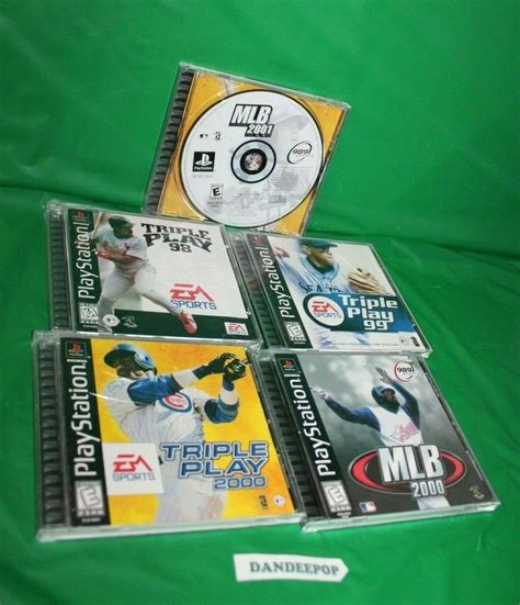 5 Sony Playstation MLB Baseball And Triple Play Sports Video Games 98 ...