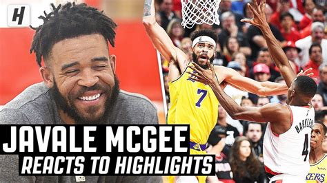 JaVale McGee Reacts To JaVale McGee Highlights! | The Reel - YouTube